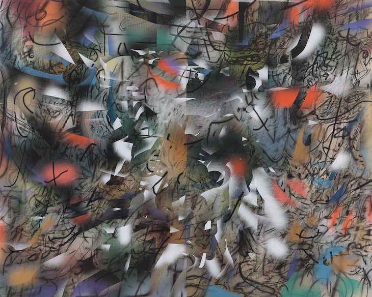 Haka (and Riot) (2019), Julie Mehretu.