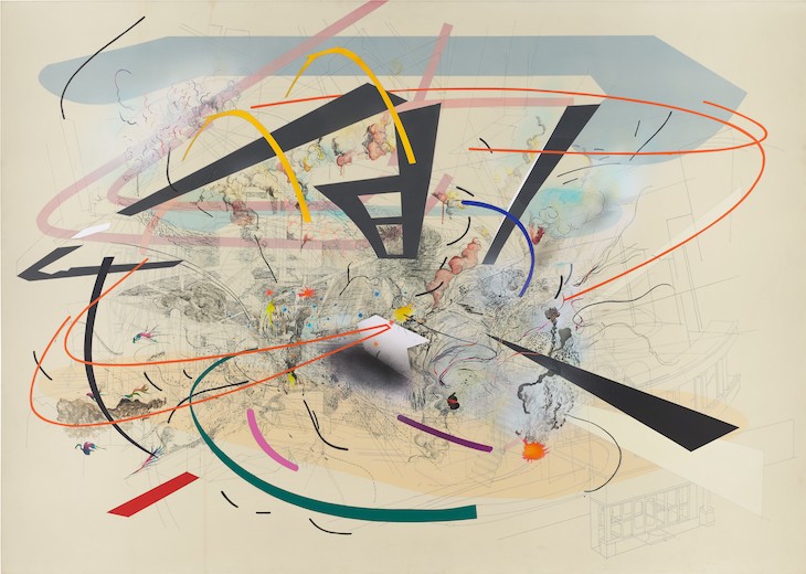 Untitled 2 (2001), Julie Mehretu.