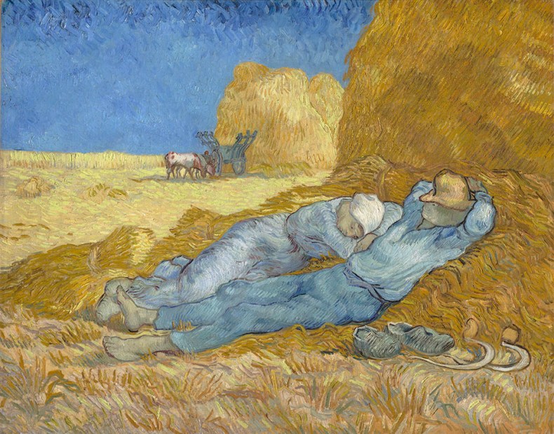 The Siesta (1889–90), Vincent van Gogh. Musée d’Orsay, Paris.