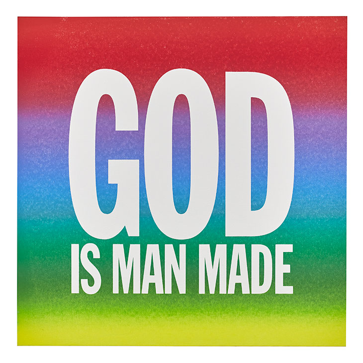 GOD IS MAN MADE (2015), John Giorno.