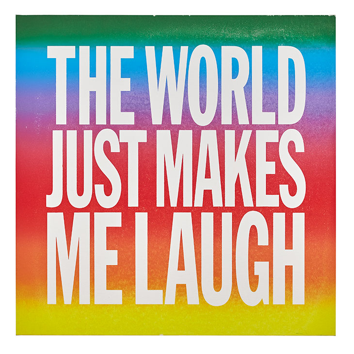 THE WORLD JUST MAKES ME LAUGH (2015), John Giorno.