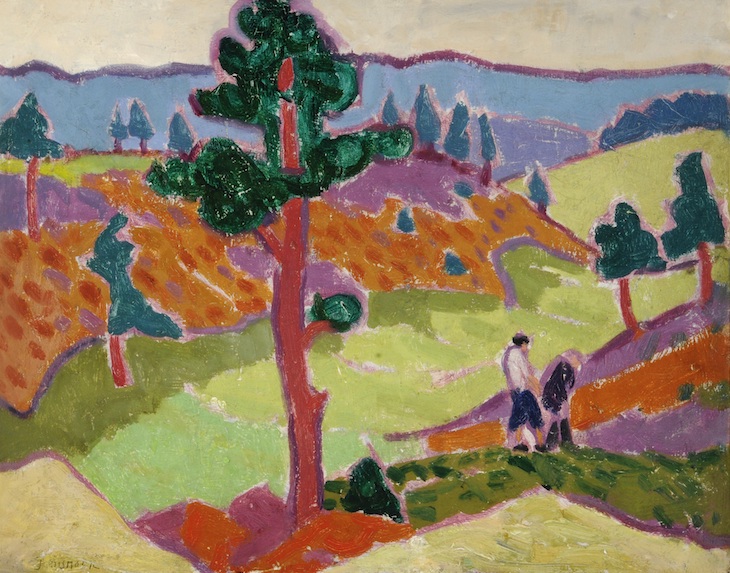 Landscape with Figures (c. 1911–12), Jessica Dismorr.