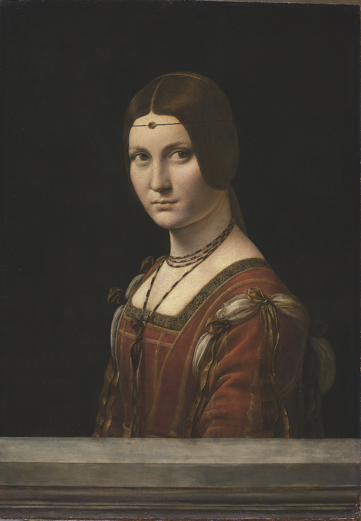 La Belle Ferronnière (1490), Leonardo da Vinci.