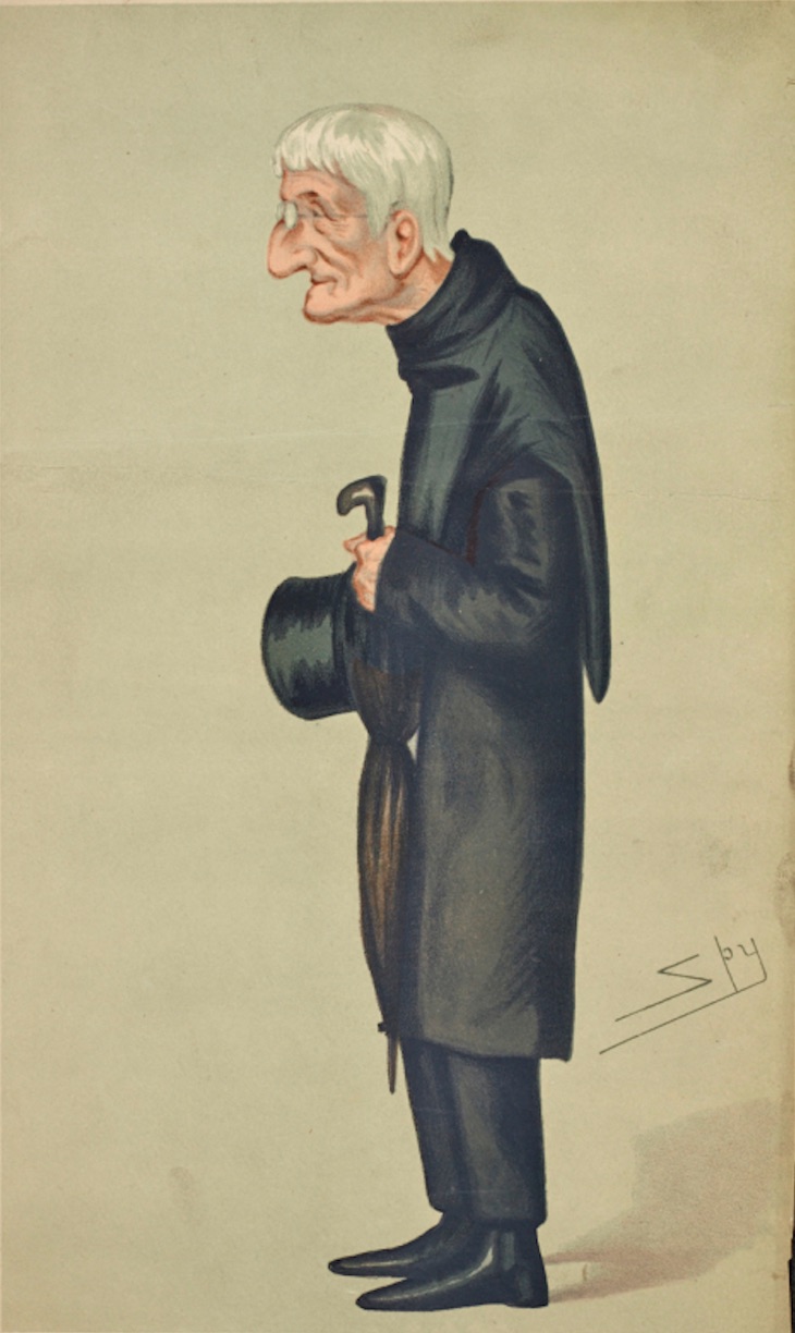 Men of the Day, No. 145, ’Tracts for the times‘ (1877), Leslie Ward, first published in Vanity Fair
