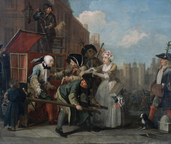 A Rake's Progress, 4: The Arrest (1734), William Hogarth