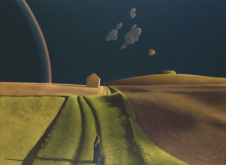 She Did Not Turn (1974), David Inshaw. 