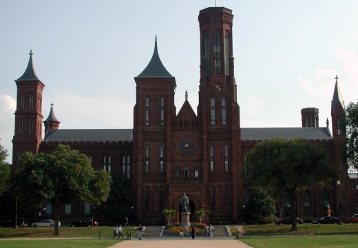 Smithsonian Institution Building, ‘The Castle’, on the National Mall in Washington, D.C.