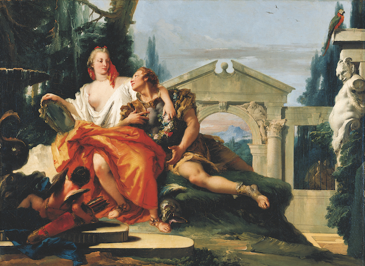 Rinaldo and Armida in the magic garden (c. 1752), Giovanni Battista Tiepolo.