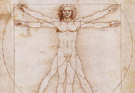 Vitruvian Man, Leonardo da Vinci, c. 1490, Gallerie dell'Accademia