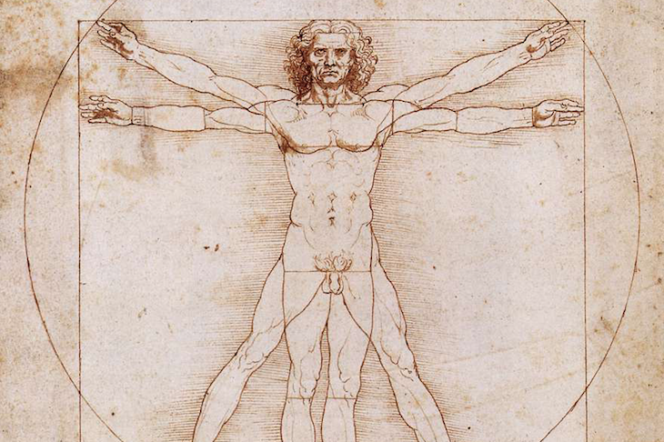 Vitruvian Man, Leonardo da Vinci, c. 1490, Gallerie dell'Accademia