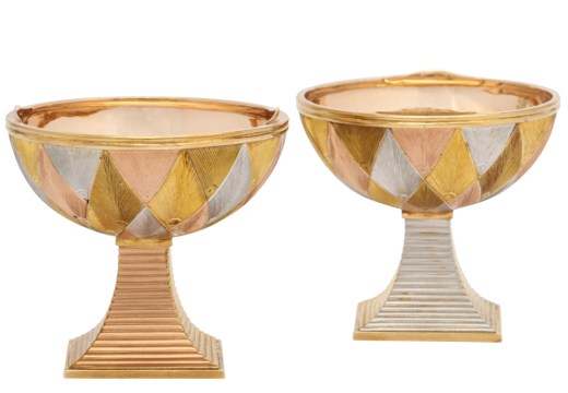 Double marriage cup (c. 1890), Michael Perchin for Fabergé. A La Vieille Russie (price on application)