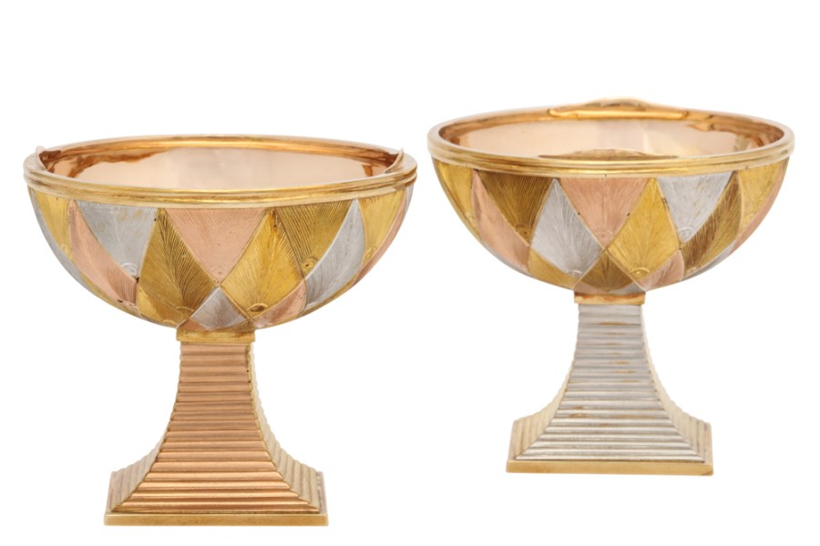 Double marriage cup (c. 1890), Michael Perchin for Fabergé. A La Vieille Russie (price on application)