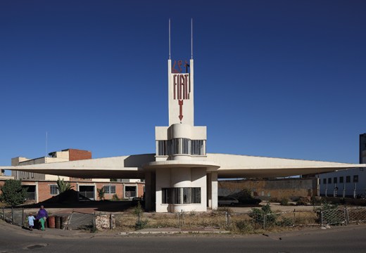 The Fiat Tagliero service station in Asmara, designed by Giuseppe Pettazzi and completed in 1938.