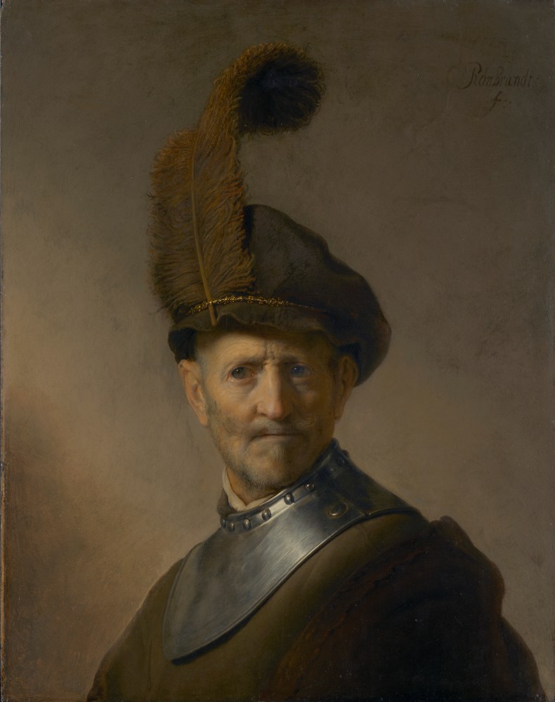 An Old Man in Military Costume, (c. 1630–31), Rembrandt van Rijn, J. Paul Getty Museum, Los Angeles