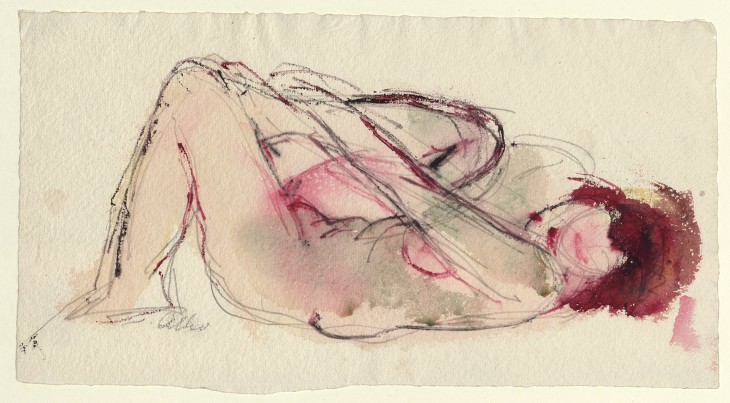 Untitled (Lying female nude) (undated), Jussuf Abbo.
