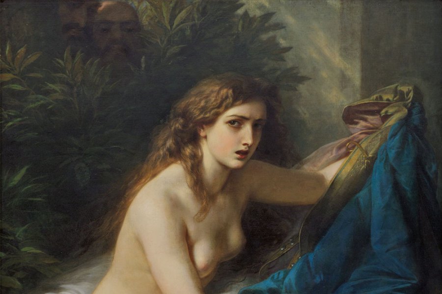 Susanna and the Elders (detail; 1866), Franz Xaver Winterhalter. Frye Art Museum, Seattle.