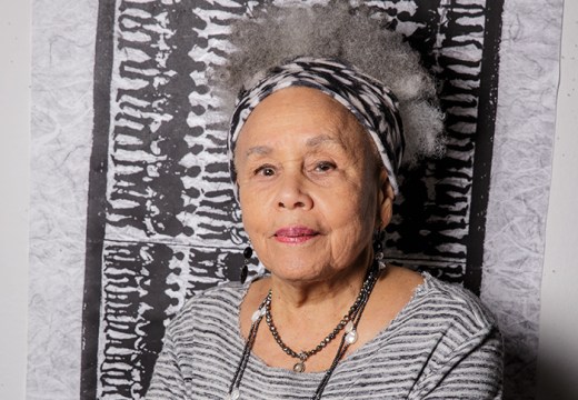 Betye Saar (b. 1926), photographed in her studio in Los Angeles in 2019.