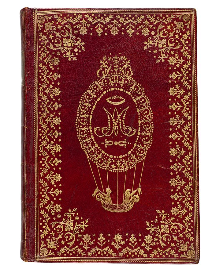 Binding "à la Montgolfière" for Marie Antoinette by Barthélemy Imbert.