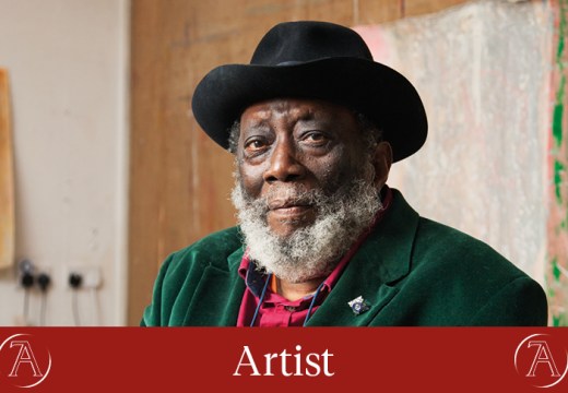 Frank Bowling, photographed in his studio in London for Apollo in April 2017. Photo: © Alastair Levy