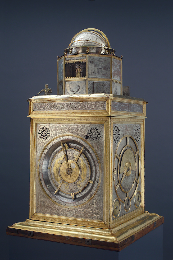 Astronomical Display Clock of Otto Henry, Elector Palatine (1554–1561), Philipp Imser, with Gehard Emmoser. 