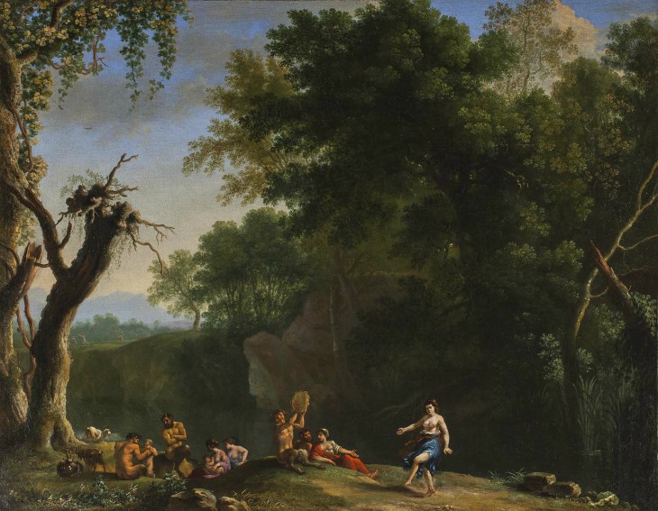 A Bacchanal in a Landscape (1645), Herman van Swanevelt.