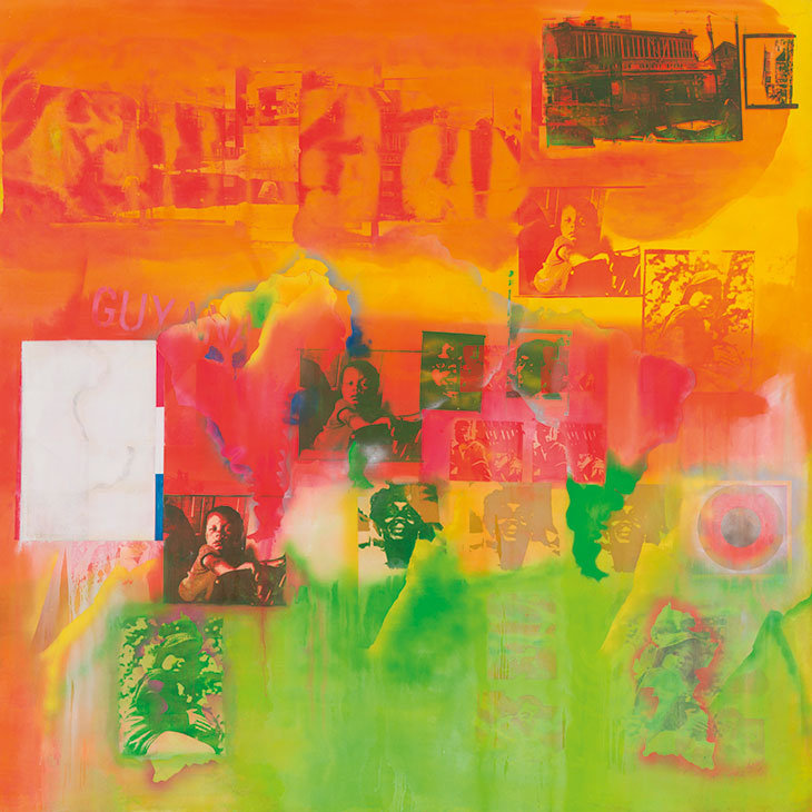 Middle Passage (1970), Frank Bowling. Menil Collection, Houston