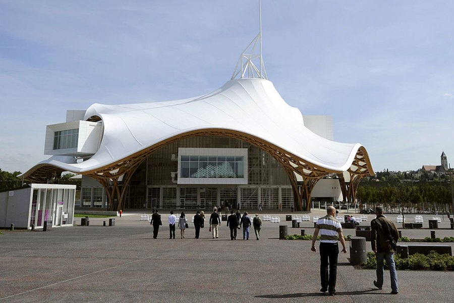 The exterior of the Centre Pompidou-Metz, photographed in 2010.
