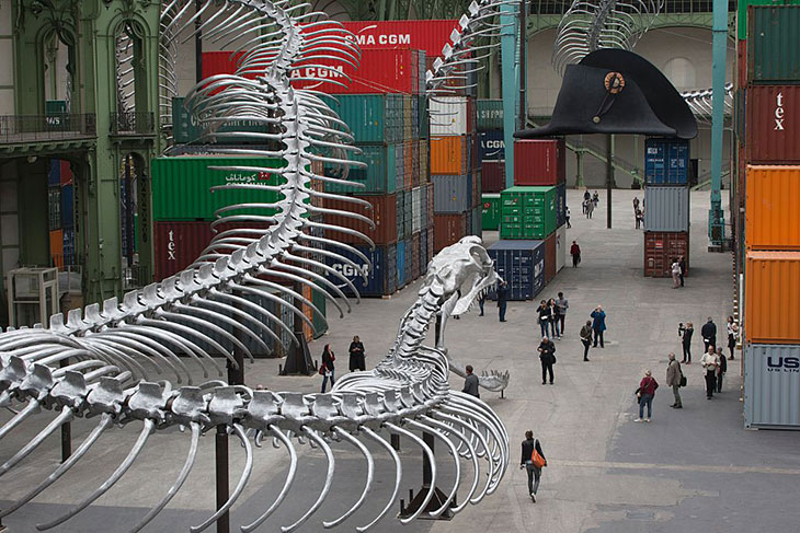 Installation view of Empires (2016), Huang Yong Ping in ‘Monumenta’ at the Grand Palais, Paris, 2016.