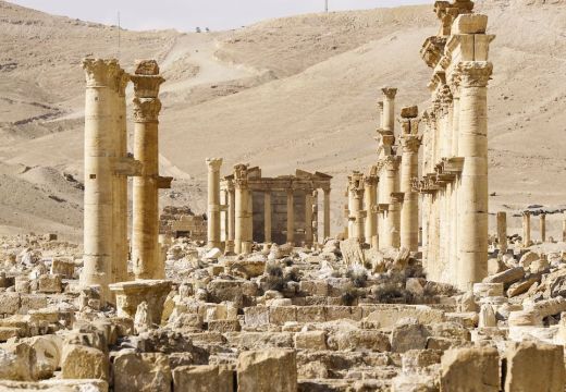 The ancient city of Palmyra, photographed in 2017.