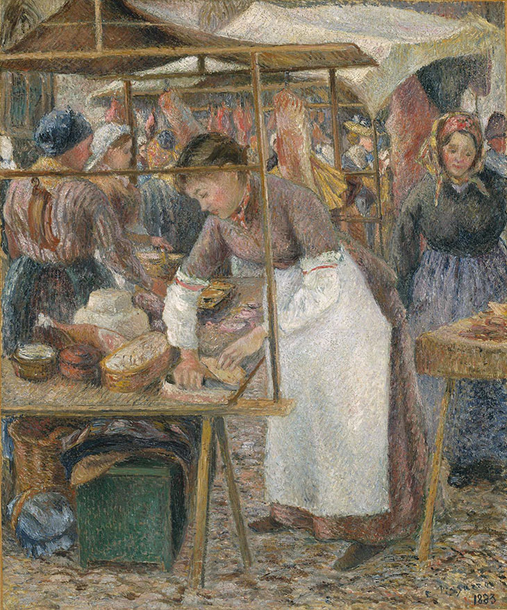 The Pork Butcher (La Charcutière; 1883), Camille Pissarro.