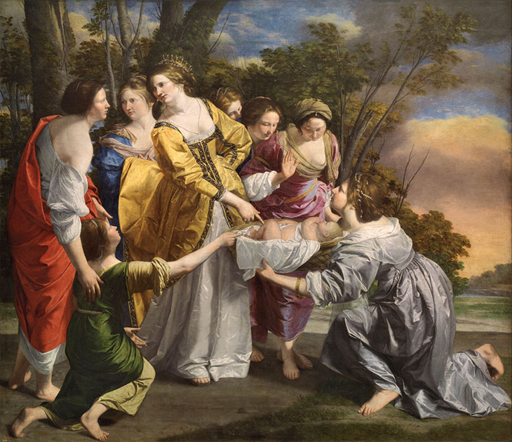 The Finding of Moses (1633), Orazio Gentileschi. Museo del Prado