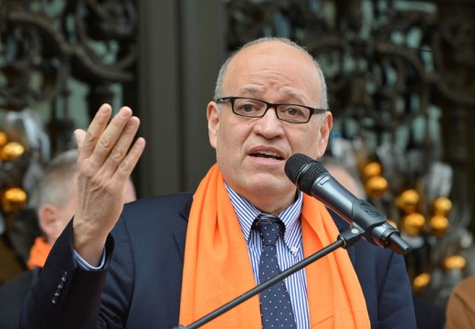 Tom Finkelpearl, NYC Department of Cultural Affairs Commissioner attends Cooper Hewitt, Smithsonian Design Museum's ribbon cutting opening ceremony at Cooper Hewitt, Smithsonian Design Museum on December 12, 2014 in New York City.