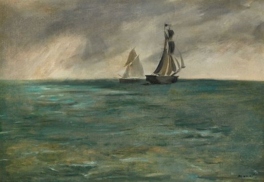Édouard Manet, Stürmische See (Ships at Sea in Stormy Weather, 1873)