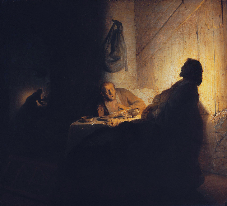 The Supper at Emmaus (c. 1628), Rembrandt van Rijn.