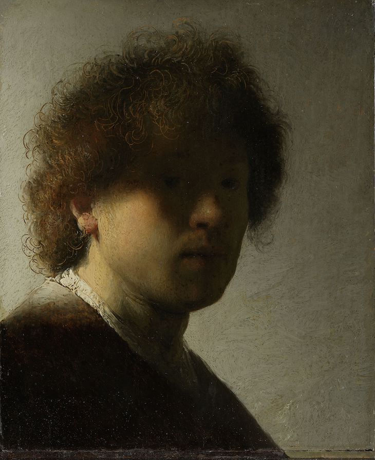 Self-Portrait (1628), Rembrandt van Rijn.