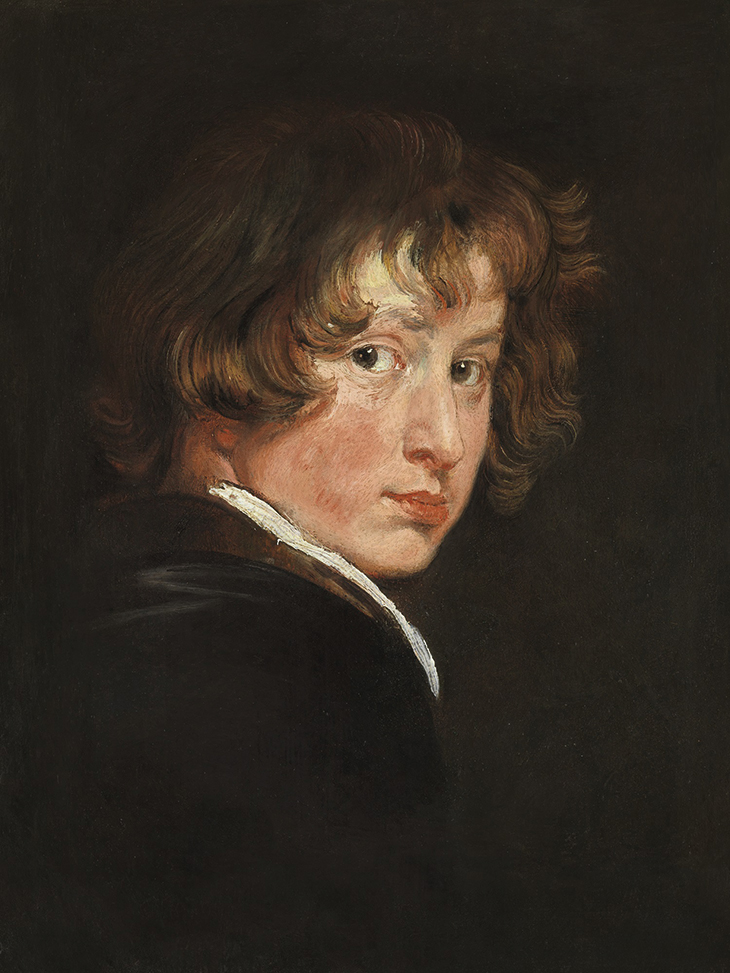 Self-portrait (detail; c. 1615), Anthony van Dyck. Academy of Fine Arts, Picture Gallery, Vienna