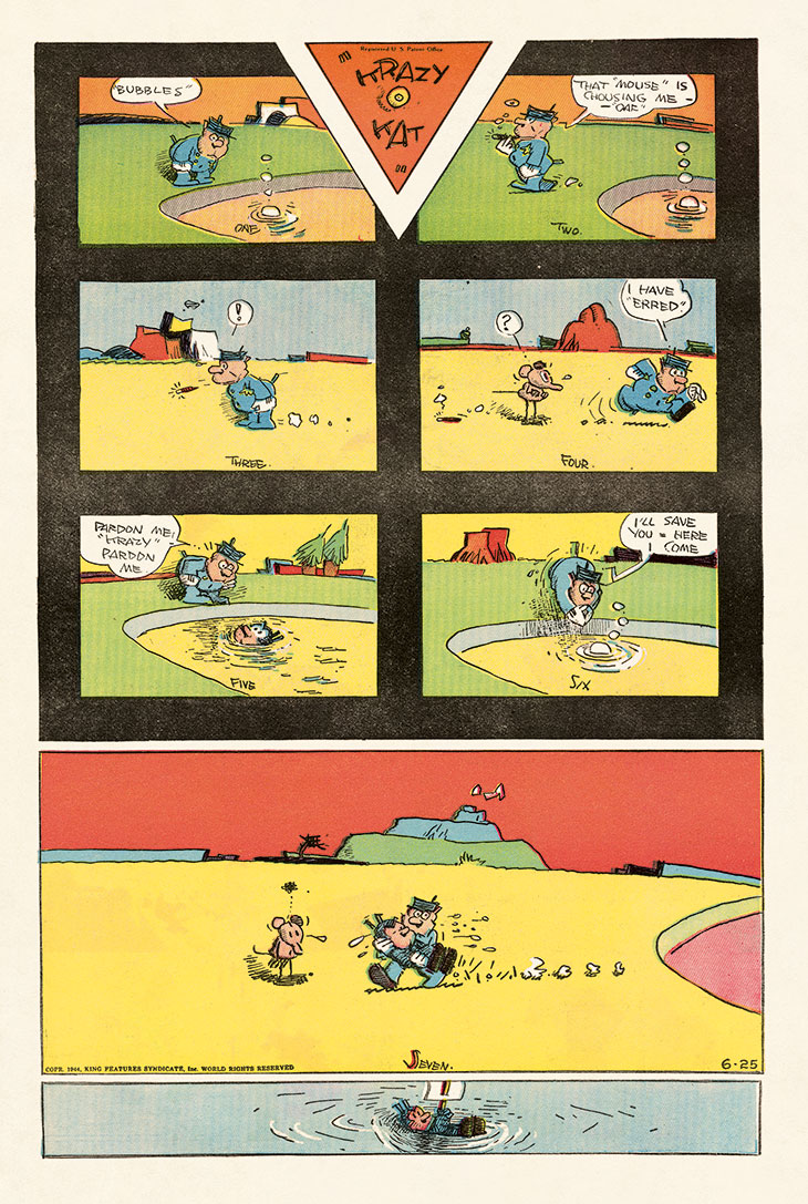 George Herriman’s Krazy Kat, Sunday page from 25 June 1944