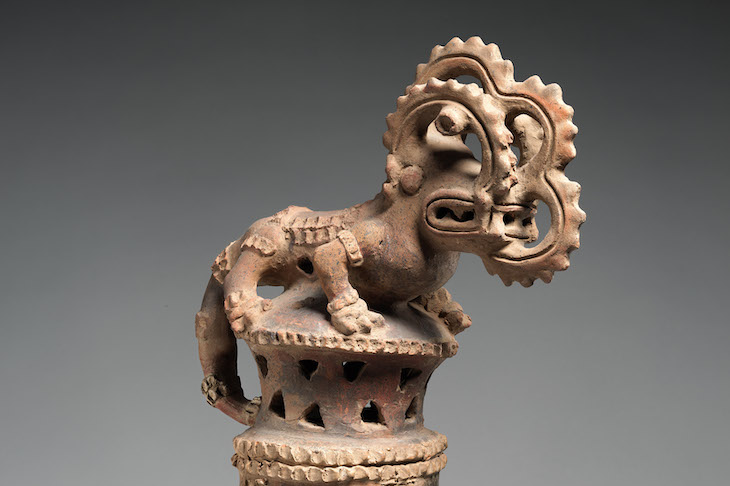 Detail of an alligator censer (7th–12th century), Costa Rica or Nicaragua.