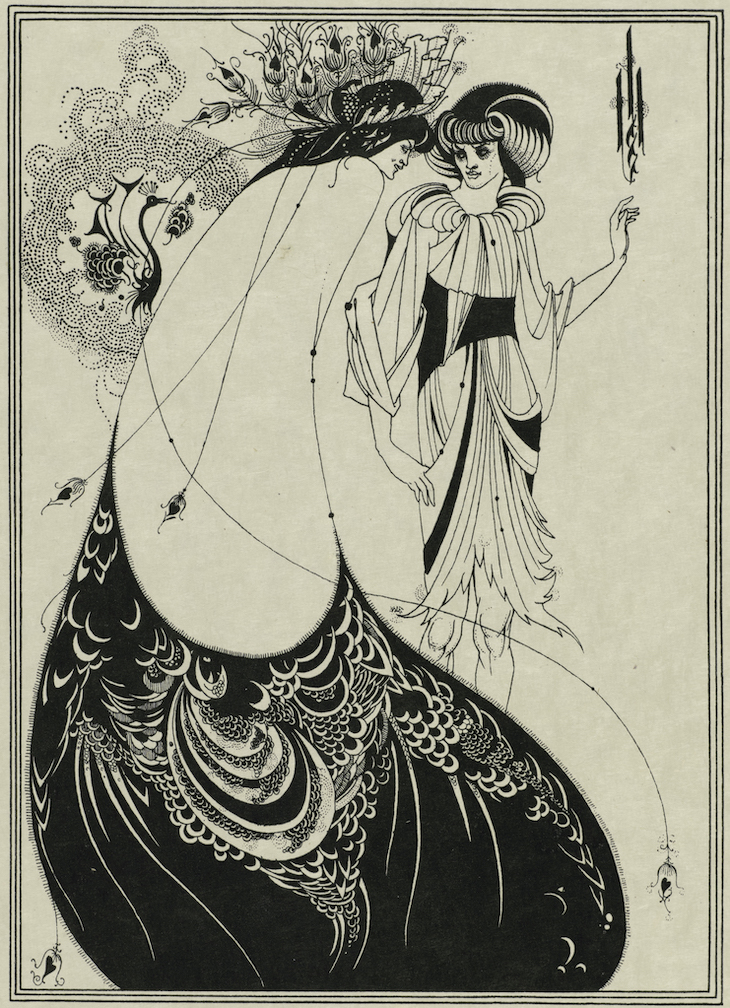 The Peacock Skirt (1907), Aubrey Bearsdley.