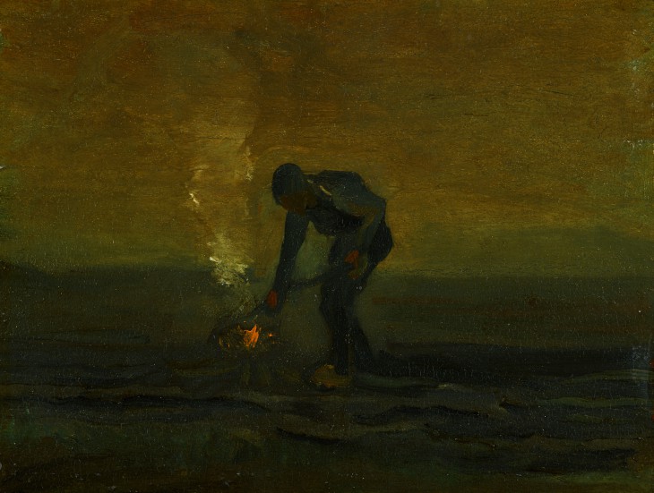 Peasant Burning Weeds (1883), Vincent Van Gogh.