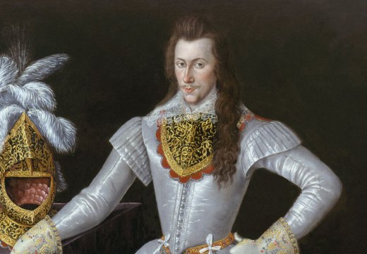 Henry Wriothesley, 3rd Earl of Southampton (1573–1624) (detail; c. 1593–97), unknown artist.