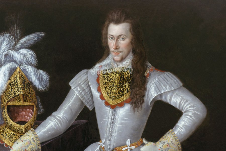 Henry Wriothesley, 3rd Earl of Southampton (1573–1624) (detail; c. 1593–97), unknown artist.