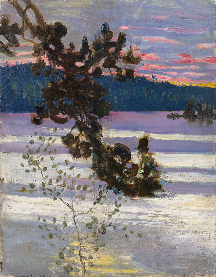 A lake view (1905), Akseli Gallen-Kallela.