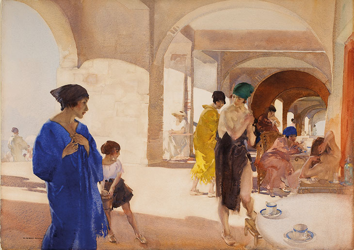 The Bathers' Arcade (c. 1922), William Russell Flint.