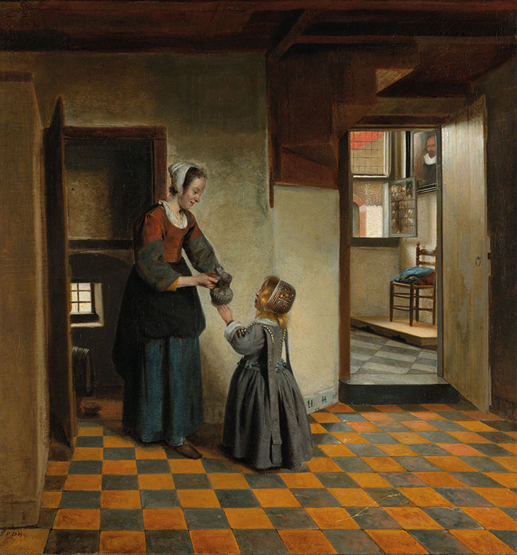 Woman with a Child in a Pantry (c. 1656–60), Pieter de Hooch. Rijksmuseum, Amsterdam
