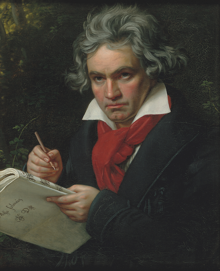 Beethoven with the manuscript for Missa Solemnis (1820), Joseph Karl Stieler.