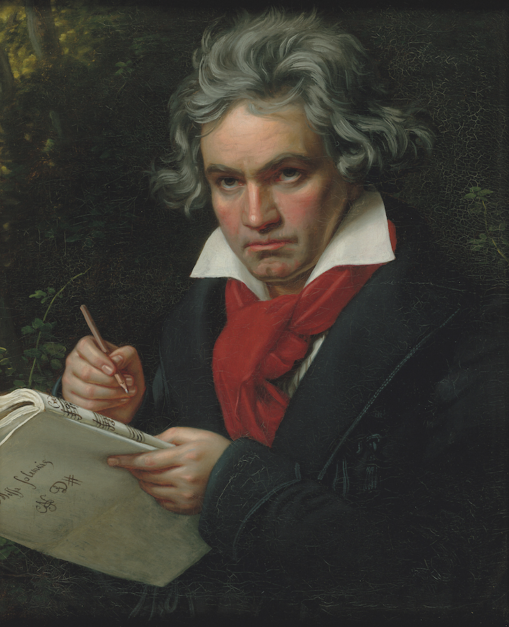 Beethoven with the manuscript for Missa Solemnis (1820), Joseph Karl Stieler. 