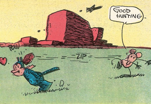 George Herriman’s Krazy Kat, a detail of the Sunday page from 6 March 1938