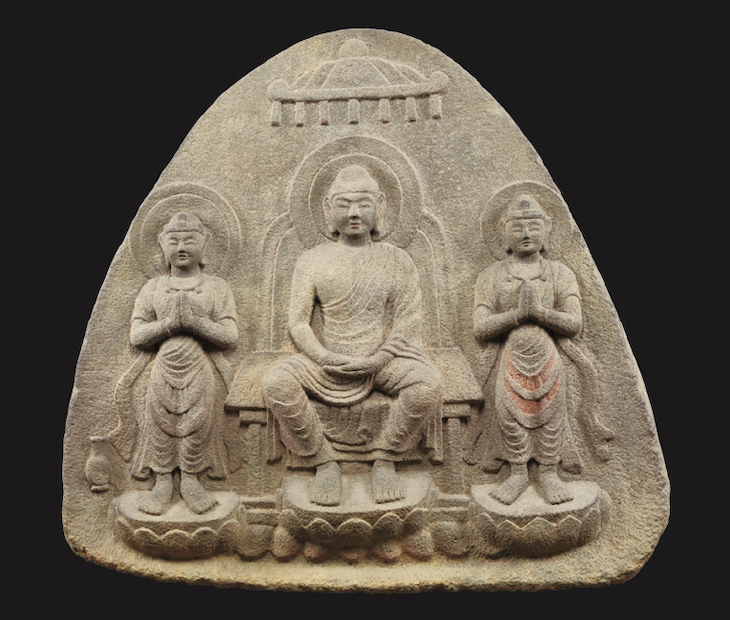 Healing Buddha Yakushi Triad (Purportedly) (7th–8th century), Nara, Japan.