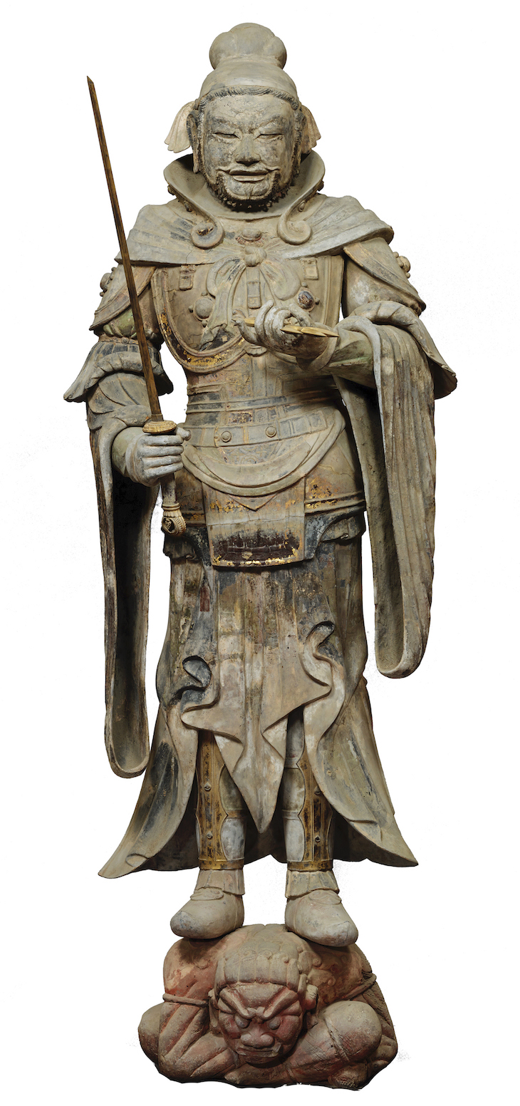 Jikokuten (Dhrtarastra) (7th century), Nara, Japan.